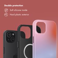 Selencia Vivid Back Cover with MagSafe Apple iPhone 15 - Gradient Soft Blush