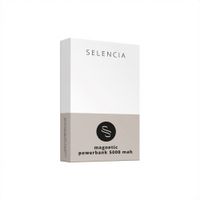 Selencia MagSafe Powerbank 5.000 mAh - Draadloze Powerbank - Geschikt voor MagSafe en Qi - Black / Oranje Leeuw