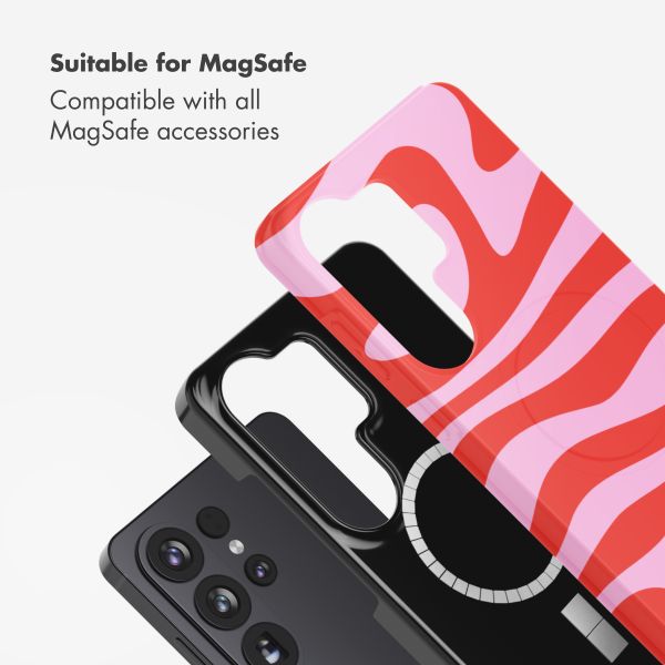 Selencia Vivid Back Cover with MagSafe Samsung Galaxy S26 Ultra - Dream Swirl Pink