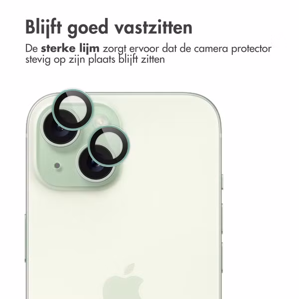 imoshion 2 Pack Camera lens protector Apple iPhone 15 / 15 Plus - Green