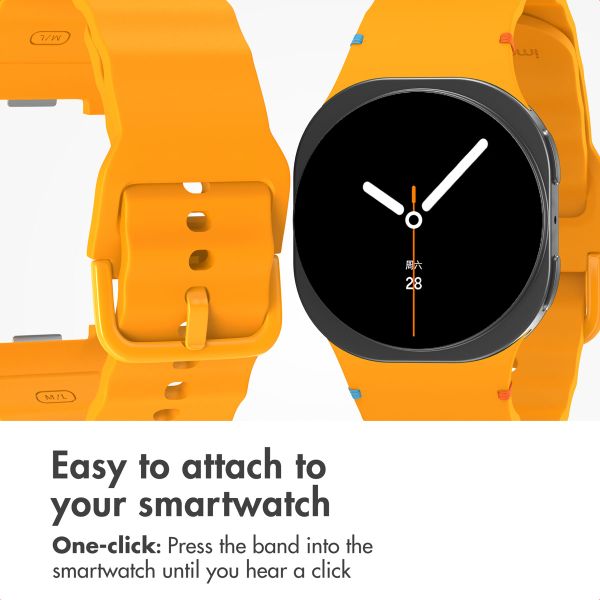 imoshion Wave Silicone Band Samsung Galaxy Watch 9 (40/44mm) / Watch 8 (40/44mm) / Classic (46mm) - Yellow