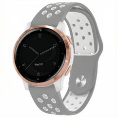 imoshion Siliconen sportbandje  - Universeel 18 mm aansluiting - Grey & White