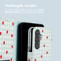 imoshion Design Bookcase Samsung Galaxy S25 - Cherry Check