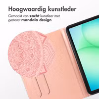 imoshion Mandala Bookcase Samsung Galaxy Tab A11 Plus - Rose Gold
