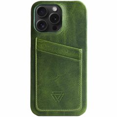 Wachikopa Full Wrap C.C. Backcover met 2 pashouders iPhone 15 Pro Max - Forest Green