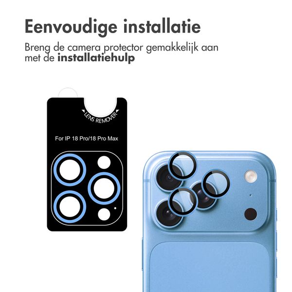 imoshion 2 Pack Camera lens protector voor de Apple iPhone 18 Pro / 18 Pro Max - Light Blue
