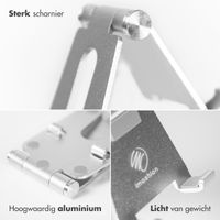 imoshion Telefoonhouder bureau - Tablethouder bureau - Verstelbaar - Aluminium - Zilver