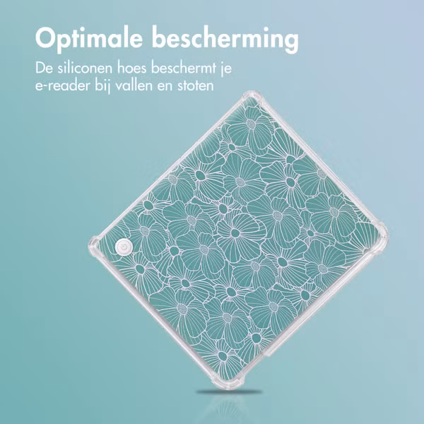 imoshion Design Clear Backcover Kobo Libra Colour - Botanica