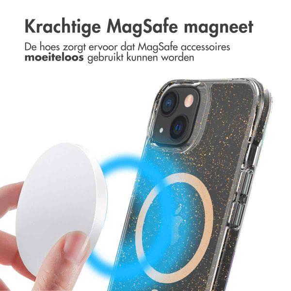 imoshion Glitter Backcover met MagSafe iPhone 13 - Goud