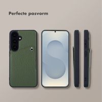 Selencia Riva Backcover met Pashouder Samsung Galaxy S25 / S24 - Sage Green