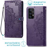 imoshion Mandala Bookcase Samsung Galaxy A72 - Paars