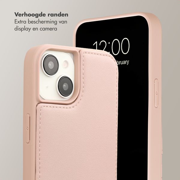 Selencia Nova Telefoonhoes met Koord en Pashouder Apple iPhone 14 / 13 - Dusty Rose