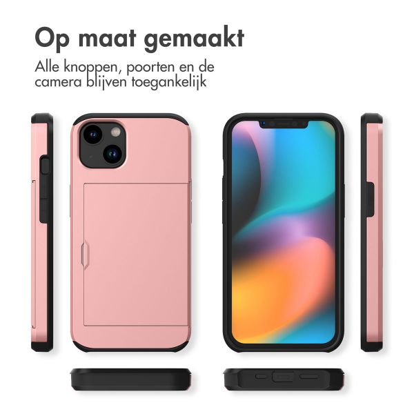 imoshion Backcover met pasjeshouder iPhone 14 - Rosé Goud