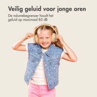 imoshion Special Edition - Draadloze Kinderkoptelefoon met Panterprint LED Light - Decibelbegrenzer - Met AUX kabel - Leopard