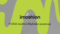 imoshion Telefoonhouder fiets met powerbank - spatwaterdicht - 5000 mAh - Zwart