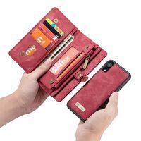 CaseMe Luxe Lederen 2 in 1 Portemonnee Bookcase iPhone Xr