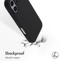 Accezz Liquid Silicone Back Cover with MagSafe Apple iPhone 17 - Black