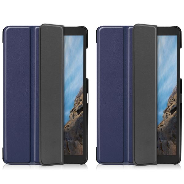 imoshion Trifold Bookcase Galaxy Tab A 8.0 (2019) - Donkerblauw