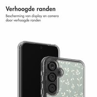 imoshion Design hoesje Samsung Galaxy A55 - Smoke Green Flowers