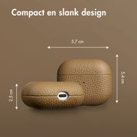 Accezz Echt Leren Case Apple AirPods 3 - Taupe
