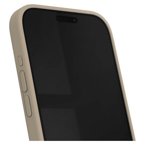 iDeal of Sweden Silicone Case met MagSafe Apple iPhone 15 Pro - Beige