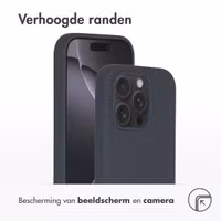Accezz Liquid Silicone Backcover met MagSafe Apple iPhone 16 Pro - Donkerblauw