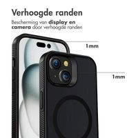 Accezz Rugged Frosted MagSafe Backcover Apple iPhone 15 - Zwart