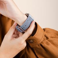imoshion Corduroy bandje Apple Watch | 38/40/41/42 mm - Lichtblauw