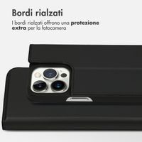 Accezz Premium Leather Slim Bookcase Apple iPhone 13 Pro - Zwart