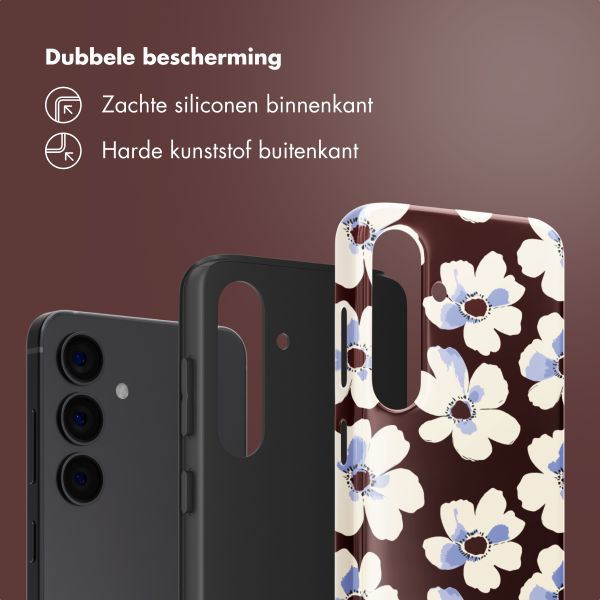 Selencia Vivid Backcover Samsung Galaxy S24 - Choco Flower Pop