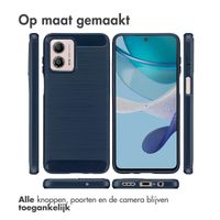 imoshion Brushed Backcover Motorola Moto G53 - Donkerblauw