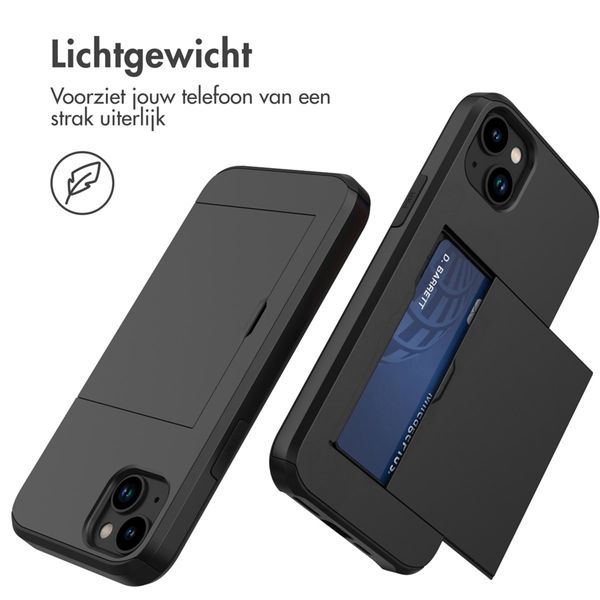 imoshion Backcover met pasjeshouder Apple iPhone 14 Plus - Zwart