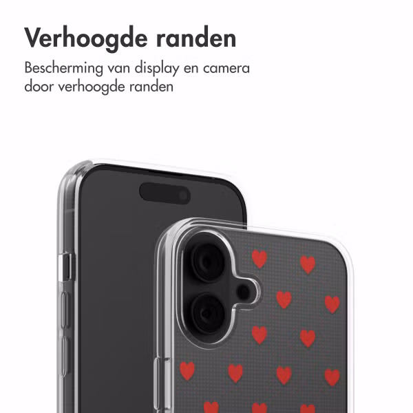 imoshion Design hoesje Apple iPhone 16 - Red Hearts