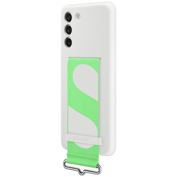 Samsung Originele Silicone Cover Strap Samsung Galaxy S21 FE - White