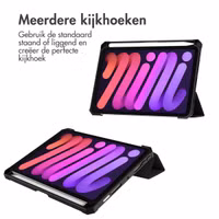 imoshion Trifold Hardcase Bookcase Apple iPad Mini 7 (2024) / iPad Mini 6 (2021) - Zwart