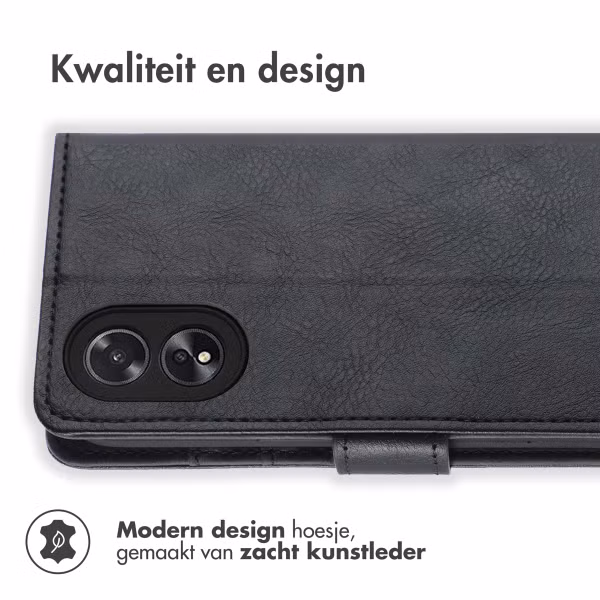 imoshion Luxe Bookcase Oppo A18 / Oppo A38 - Zwart