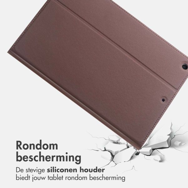 Accezz Classic Tablet Case Apple iPad 9 (2021) 10.2 inch / iPad 8 (2020) 10.2 inch / iPad 7 (2019) 10.2 inch - Bruin
