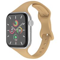 imoshion Slim siliconen bandje Apple Watch Series 1 t/m 9 / SE (38/40/41 mm) | Series 10 (42 mm) - Walnut