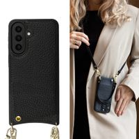 Selencia Nova Telefoonhoes met Koord en Pashouder Samsung Galaxy A57 (5G) - Zwart
