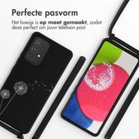 imoshion Siliconen design hoesje met koord Samsung Galaxy A53 - Dandelion Black