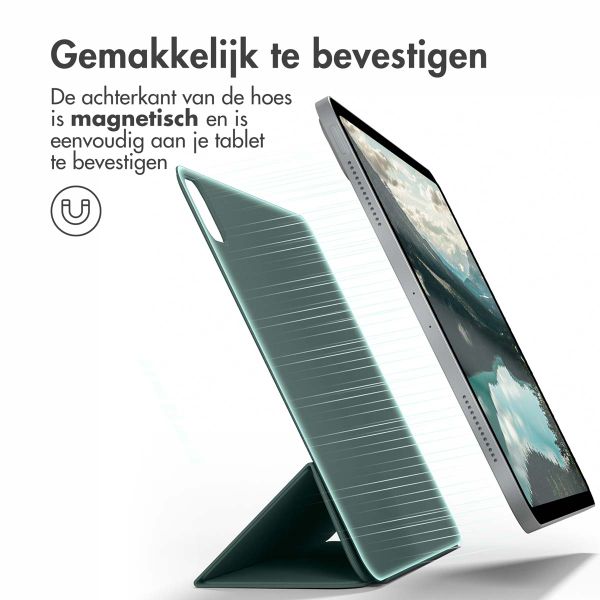 imoshion Magnetic Bookcase Apple iPad Pro 13 (2025) M5 / (2024) M4 - Donkergroen