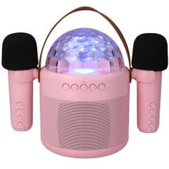 imoshion Sing & Shine Karaoke set - Speaker en 2 Microfoons - Candy Pink