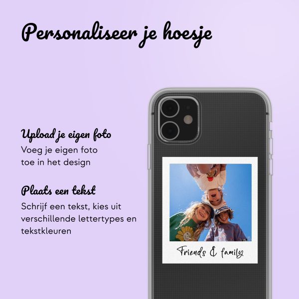 Gepersonaliseerd hoesje met polaroid iPhone 11 - Transparant