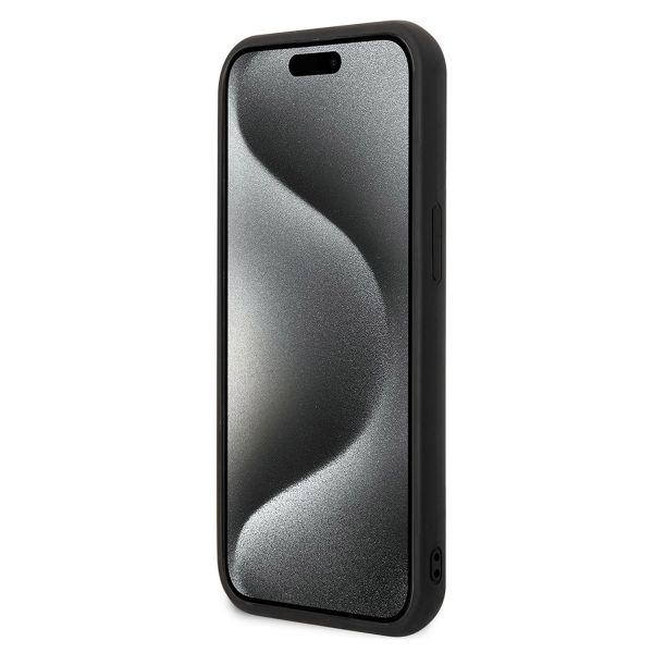 Karl Lagerfeld Karl & Choupette 3D Rubber Hardcase Backcover iPhone 15 - Zwart