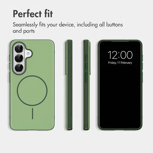 imoshion Colour Back Cover with Thin MagSafe Ring Samsung Galaxy S26 - Dark Green