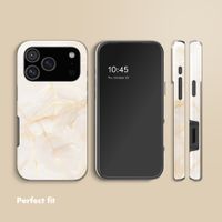 Selencia Vivid Back Cover Apple iPhone 17 Pro - Golden Beige Marble