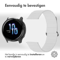 imoshion Magnetisch lederen bandje  - Universeel 22 mm aansluiting - Wit