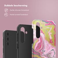 Selencia Vivid Tough Backcover Samsung Galaxy A55 - Marble Pink