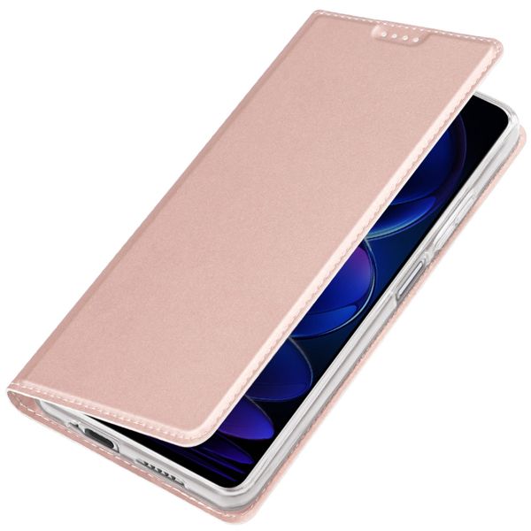 Dux Ducis Slim Softcase Bookcase Xiaomi Redmi Note 12 Pro Plus - Rosé Goud