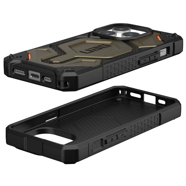 UAG Monarch Pro Backcover iPhone 15 Pro - Kevlar Element Green